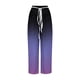 thumbnail image 5 of Puntoco Pantalones De Pierna Ancha Con Cordón Estampado A La Moda Para Mujer, Color Morado L, 5 of 5
