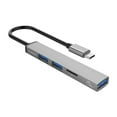 thumbnail image 3 of Injueey Adaptador tipo c a USB Hub Laptop 5Gbps Splitter Keyboard Scanner Hot Swab Bajo consumo de energía Convertidor de aleación de Juegos de teclado y mouse para computadora, 3 of 6