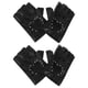 thumbnail image 5 of ColoMX 2 pares de guantes sin dedos para niños: guantes de baile sin dedos para niños - Mitones de poliuretano calados con adornos brillantes para fiestas de Halloween., 5 of 7