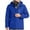 Blue, variant on Herrnalise Men's Three Charging Intelligent Heating Cotton Padded Jacket Hooded Pocket Zipper Solid Fashion Leisure Travel Heating Charge Jacket Blue