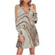 thumbnail image 1 of Moda mujer Casual Sexy vestidos estampados verano manga larga cuello en V Mini vestido Fridja  yut3875, 1 of 5
