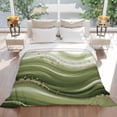 thumbnail image 3 of Abstract Fluid Art Flannel Blanket for Bed,Travel and Camping, Retro Green Gradient Oil Painting Super Soft Cozy Blanket for All Seasons 60"x80", 3 of 7