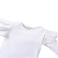 thumbnail image 4 of Baby Boy Girl Ribbed Knitted Polka Dot Long Sleeve Romper Long Pants Outfits, 4 of 6