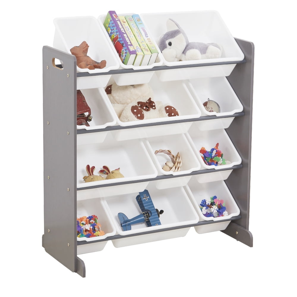 Kepooman Kids Toy Organizer With with 12 Plastic Bins Kepooman Kids Toy Organizer With with 12 Plastic Bins