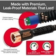thumbnail image 2 of Copper Bullet Expandable Garden Hose 75 FT w/10 Pattern Thumb Spray Nozzle AS-SEEN-ON-TV 650psi 3/4 in Patented Lead-Free Ultra-Lightweight Solid Copper Anodized Aluminum Fittings No-Kink, 2 of 3
