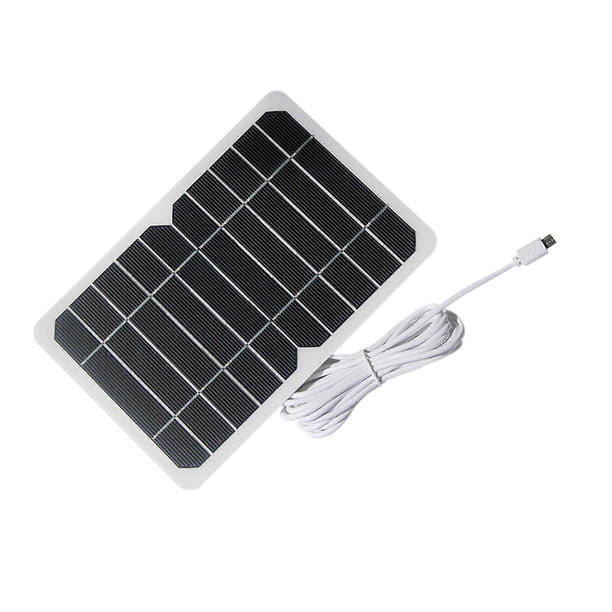Weatherproof Solar Power Supply Solar Panel Charger for Surveillances Cameras, High Efficiency 5V1A With USB Cable