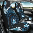 thumbnail image 4 of Yuyamidu Blue Polynesia Car Seat Covers 2pcs Set Hibiscus Vehicle Bucket Seat Cover Fashion Driver Seat Covers for Women Men, Waterproof, 4 of 6