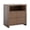 Walnut-with Charging Station, variant on Ktaxon Fluted Nightstand, Walnut Night Stand, Wooden End Table, Bedside Table for Bedroom Sofa Home Office,Curved Corners Design