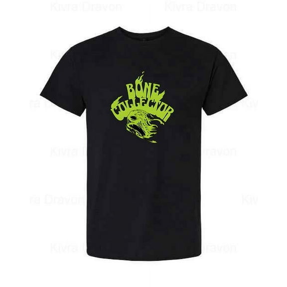 Bone Collector Dark Edgy Skull Illustration Graphic Horror T-Shirt unisex up to 5XL