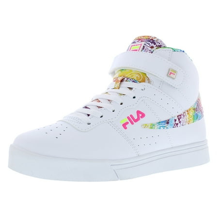 Fila Vulc 13 RG Tie Dye Womens Shoes Size 8, Color: White/Multi Color/Safety Yellow