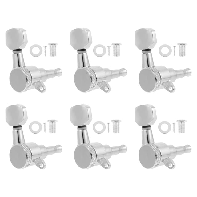 MasteelfCA 6pcs Tuners for Stringed Instruments Sturdy 1:18 String Locking Function Guitar Tuners