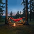 thumbnail image 2 of Foldable Portable Hammock Camping Hanging Hammock with Adjustable Rope Breathable Fabric Swing for Travel Hiking Outoor Garden Patio Beach Yard, 2 of 7