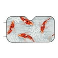 thumbnail image 7 of Balery Koi Fish Corals,Spring Summer Print Car Windshield Sun Shade,Windshield Sunshade for Car Pickup Truck SUV Accessories-Small, 7 of 7