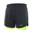 thumbnail image 2 of Men's 2-in-1 Running Shorts Quick Drying Breathable Active Training Exercise Jogging Cycle Shorts With Longer Liner, 2 of 7