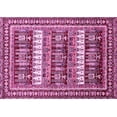thumbnail image 1 of Ahgly Company Indoor Rectangle Abstract Pink Modern Area Rugs, 6' x 9', 1 of 4