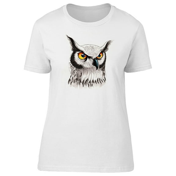Owl With Beautiful Big Eyes T-Shirt Men -Image by Shutterstock, Male Medium