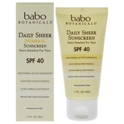 Babo Botanicals Daily Sheer Mineral Sunscreen SPF 40 , 1.7 oz Sunscreen