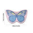 thumbnail image 3 of Btomtd 15.74' x 23.62' Butterfly Bath Rug Diatom Floor Mat Kitchen Cover Secure Grip Bathroom Living Room Carpet Decor, Blue, 3 of 6