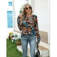 thumbnail image 6 of Zeagoo Blouses for Women Dressy Casual Long Sleeve Spring Summer Tops Crew Neck Business Clothes with Thumb Hole, 6 of 6