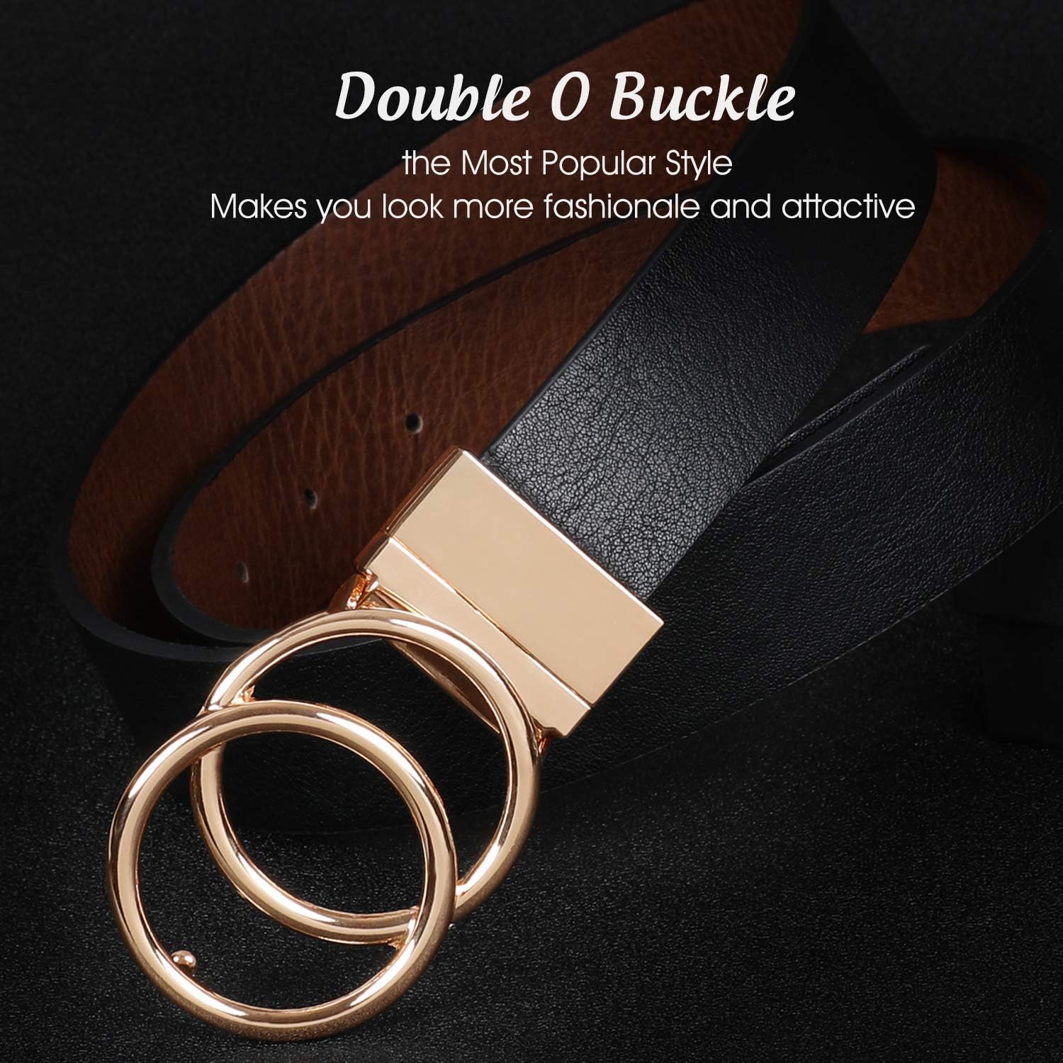 Women Leather Belt, Reversible Belt, Leather Waist Belt for  display picture 1