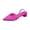 Hot Pink, variant on Women's Pointed Toe Sandals S𝗅ip on Chun𝗄𝗒 Pa𝗋t𝗒 Shoes Summer So𝗅id Color Closed Toe Slippers Indoor Outdoor Walking Sandalias Open Back Breathable Slides