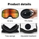 thumbnail image 2 of Gafas Esquí Protectoras Doble Capa para Invierno () Rojo, 2 of 7