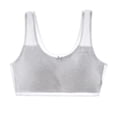 thumbnail image 3 of GYRATEDREAM Girls Training Bra Racerback Sports Seamless Bras Teen Bra Comfort Seamless Cotton Cropped Vest for 15-16Y White, 3 of 9
