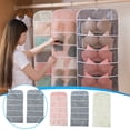 thumbnail image 4 of Wovilon 510 Non-Woven Double-Sided Storage Bag Washable Wardrobe Multi-Pocket Bra Hanging Bag Door Rear Socks Storage Bag, 4 of 4