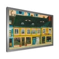 thumbnail image 2 of Designart 'Abstract Yellow Facade of Houses In Street In Paris' French Country Framed Art Print, 2 of 4