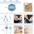 thumbnail image 4 of 39PCS Kitten Starter Kit, Ideal for Cats Under 6 Months,  Supplies, Featuring 23-Piece Toy Set, Bed, Carrier, Single-use Litter Box, Bowls & More, Perfect for New  Owners - Blue, 4 of 7