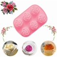 thumbnail image 2 of Silicone Rose Moulds Baking Moulds Frozen Roses Silicone Mould Making Moulds Ice Cube Trays Etc.., 2 of 4