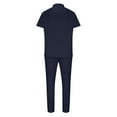 thumbnail image 4 of Birdeem Ensemble de Sport Décontracté pour Hommes, Mode, Col Rabattu, Manches Courtes, Pantalon, Deux Pièces, 4 of 9