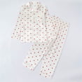 thumbnail image 2 of Toddler Kids Pajama Fall Winter Long Sleeve Button Funny Pattern Sleepwear Set 6 12 24 Months 1T 2T 3T 4T 5T 6T Children White,13-14 Years, 2 of 4