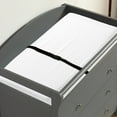 Grey 3Drawer Baby Changing Table, Wooden Nursery Diaper Station with