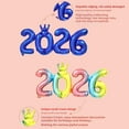 thumbnail image 3 of 2026 Number Balloon for New Year Party Decorations Large Aluminum Foil Decoration for Indoor and Outdoor Celebrations, 3 of 8