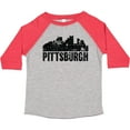 thumbnail image 3 of Inktastic Pittsburgh Skyline Grunge Boys or Girls Toddler T-Shirt, 3 of 5
