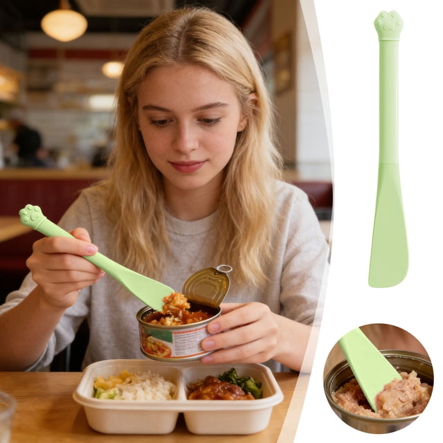 Long Handle Cat Food Can Opener Manual Easy Grip Kitchen For Cans With Smooth Edge