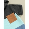 thumbnail image 5 of Bagilaanoe 2pcs Toddler Baby Boy Shorts Set Short Sleeve Hooded T Shirt Tops + Shorts 3M 6M 12M 18M 24M 3T Kids Casual Summer Contrast Color Clothes, 5 of 7