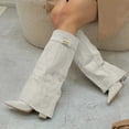 thumbnail image 5 of Women's Knee High Boots with Adjustable Buckle Strap Comfortable Heel for Fall Winter, 5 of 6