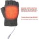 thumbnail image 5 of Guantes calefactables USB para hombre y mujer, color gris, calentadores de manos USB, cálidos para invierno, con dedos completos y sin dedos, guantes calefactables USB para ordenador portátil, 5 of 5