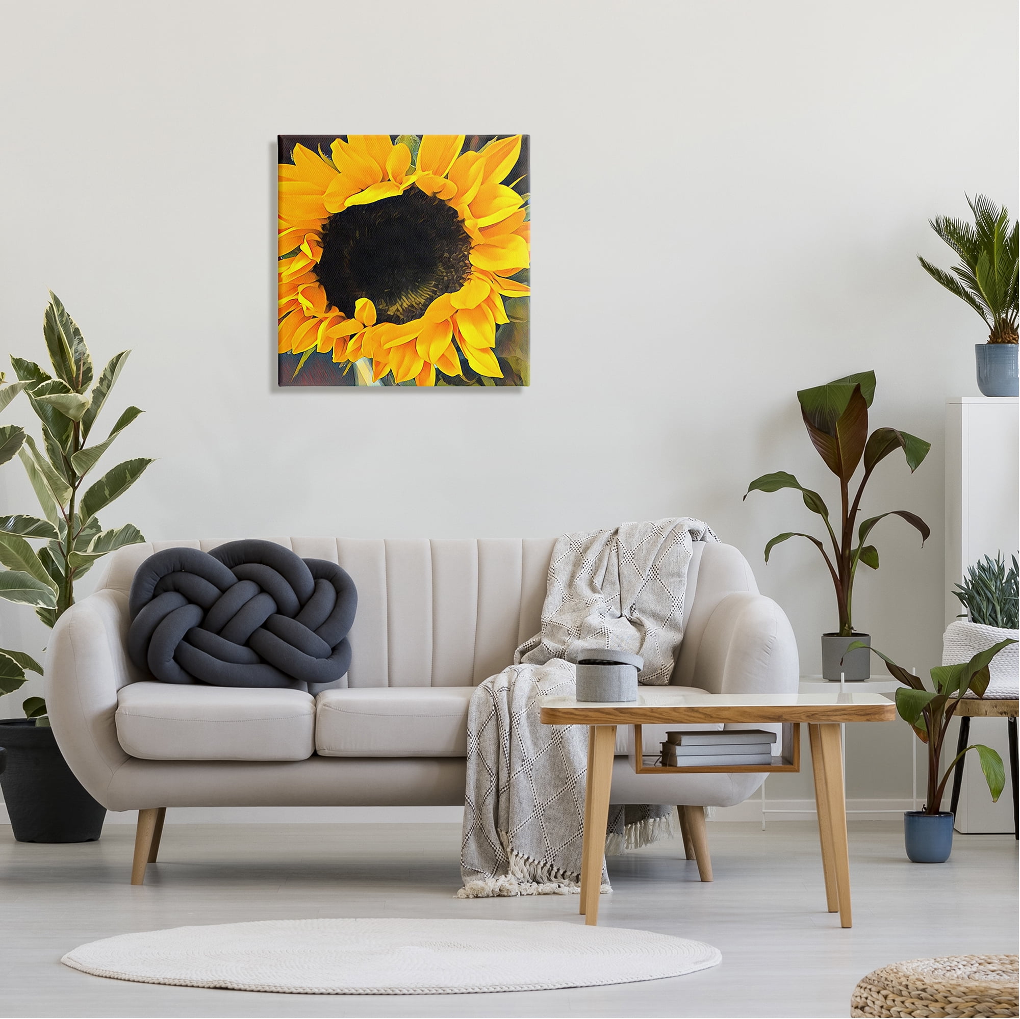 Stupell Industries Yellow Sunflower Summer Garden Botanical & Floral Photography Gallery Wrapped Canvas Print Wall Art