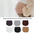 thumbnail image 2 of 6pcs Button Extender for Trousers, Collar Extender Buttons Waistband Extenders Set, Adjustable Extended Button Jeans Practical Cute Button for Pregnancy Mens Women Dress Shirts Pants, 2 of 9