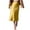 Yellow, variant on Womens Skirts Midi Length High Waisted Satin Silk Business Skirt Solid Color Slim Army Green Skirt