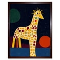 thumbnail image 1 of Abstract Giraffe Surreal Cubism Art Print Framed Poster Wall Decor 12x16 inch, 1 of 5