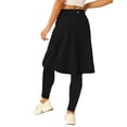 Ruanyu Womens High Waisted Tennis Skirts with Leggings Knee Length