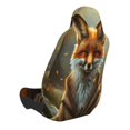 thumbnail image 2 of Balery Streamside Meditating Fox Pattern Car Seat Cover - Soft & Breathable Front Premium Covers with Non-Slip Protector Fits Most Automotive, Vans, SUVs, Trucks - 1 Unit, 2 of 5
