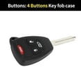 thumbnail image 3 of Unique Bargains 4 Buttons Keyless Entry Remote Fob Key Shell Case for Jeep Compass 2007-2016, 3 of 7