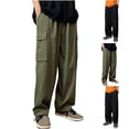 thumbnail image 1 of Styesk Men's Pants Men's Fashionable Summer Outdoor Functional Drawstring Pocket Elastic Work Pants, 1 of 9