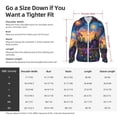 thumbnail image 5 of Uemuo Cosmic Irises At Twilight Pattern Women's Full Zip UPF 50+ Sun Protection Hoodie Jacket Long Sleeve Sun Shirt Hiking Outdoor Performance with Pockets-Large, 5 of 9