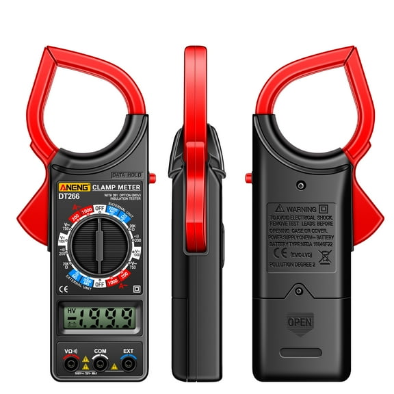 Clamp Meter,1999 Count Meter Tester Clamp Display Tester Clamp Meter Rms Professional Tester Pliers With Lcd Tester Display Rms Count Rms Professional Clamp Ammeter With Lcd 1999 Lcd Display